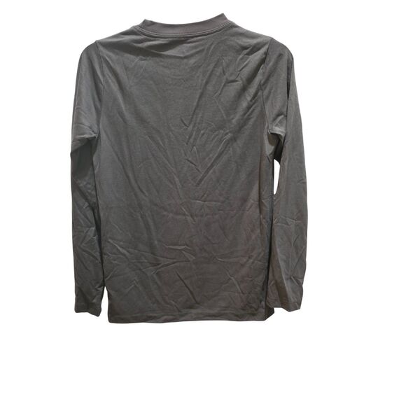 Nike Boys S Gray Long Sleeve Dri-Fit Athletic Top Performance Shirt NWT - Picture 7 of 9